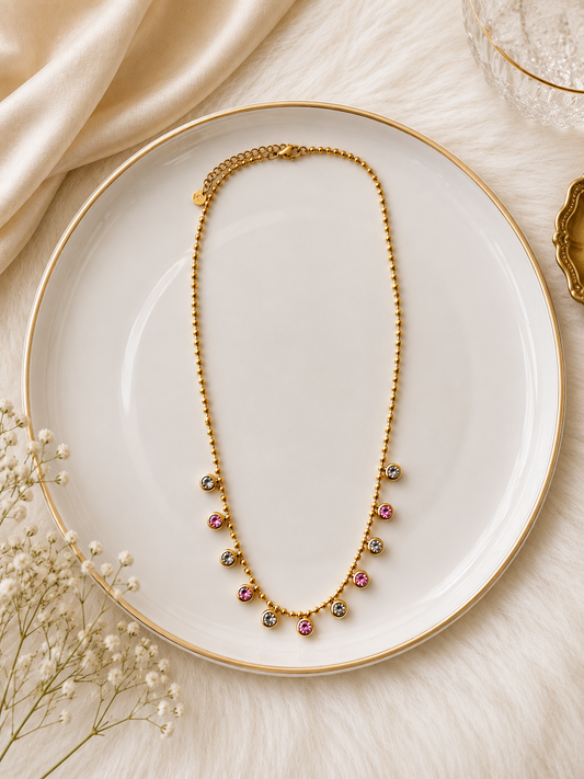 Blush Spark Necklace