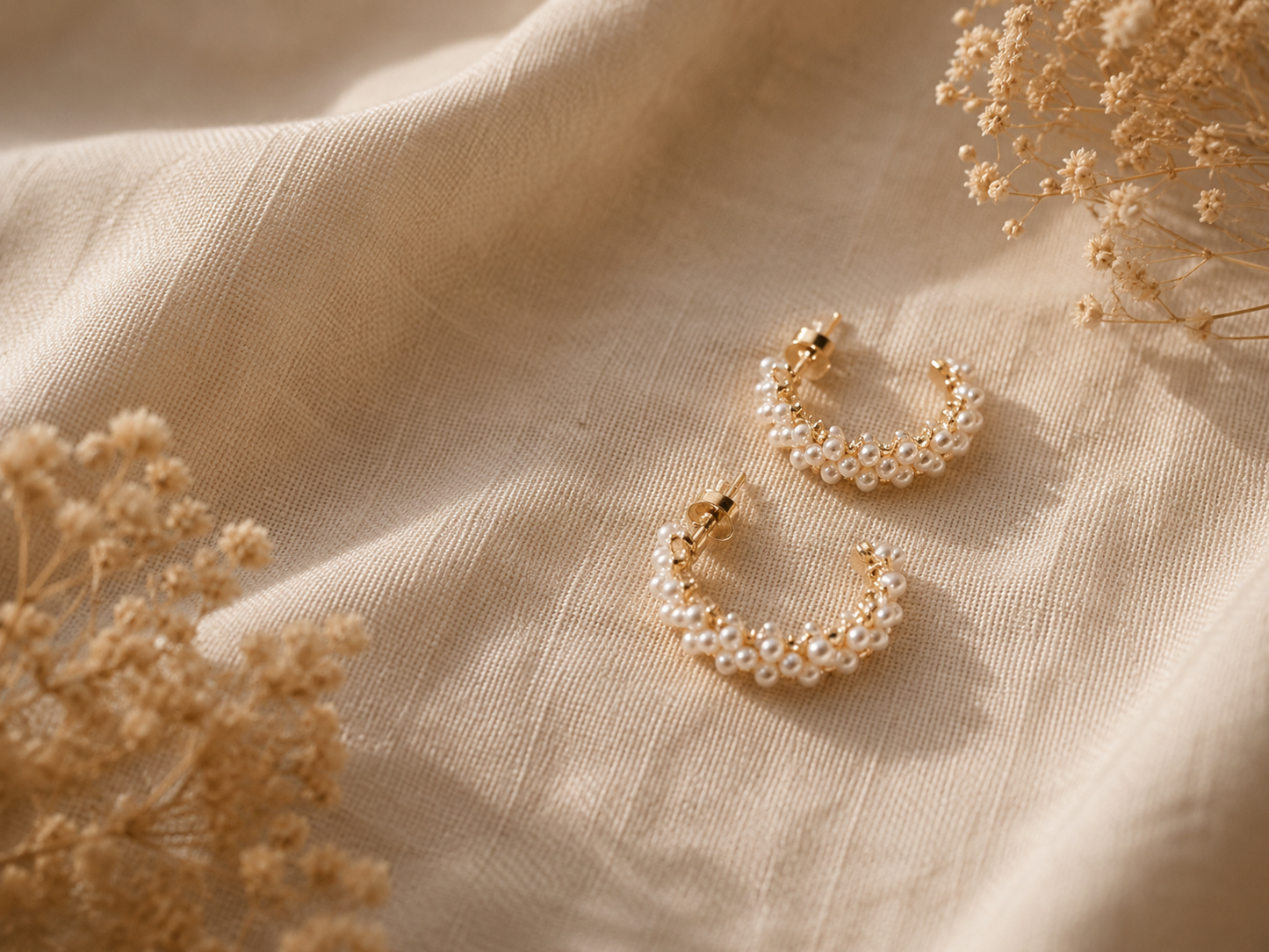 Pearl Whisper Hoops