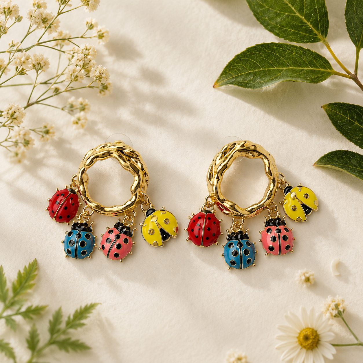 Ladybird Charm Drops