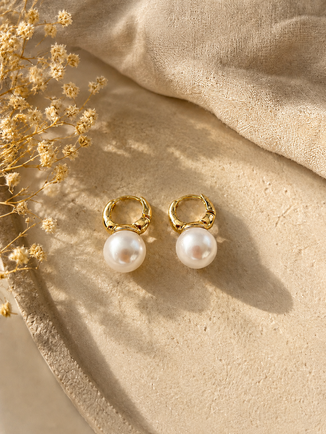 Mother of Pearl Hoops