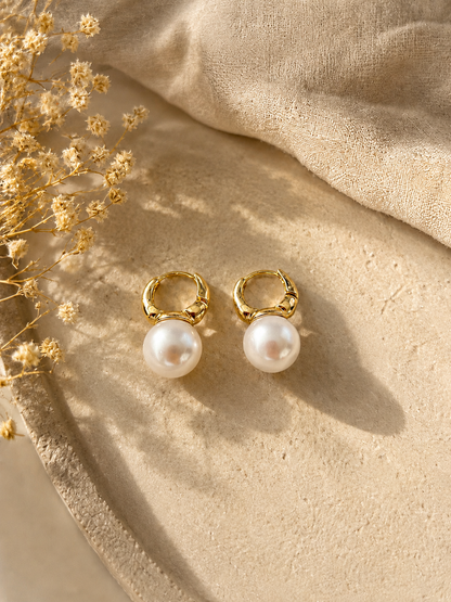 Mother of Pearl Hoops