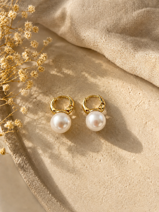 Mother of Pearl Hoops